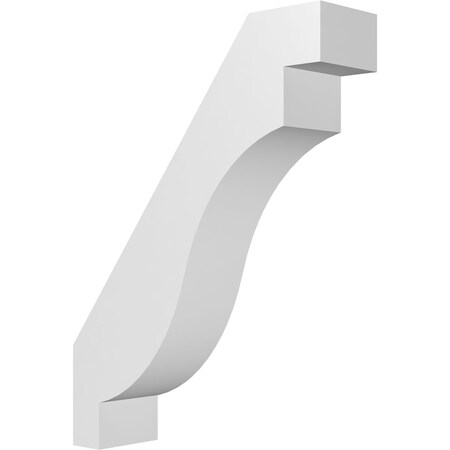 Ekena Millwork 5-in. W x 18-in. D x 24-in. H Copenhagen Architectural Grade PVC Knee Brace BRCP05X18X24CHG